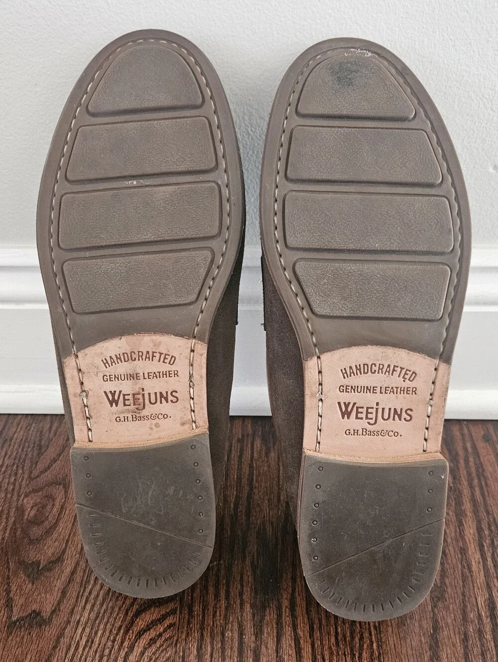 GH Bass Weejuns Suede Leather Penny Loafers Men's 10.5 Slip-On Shoes